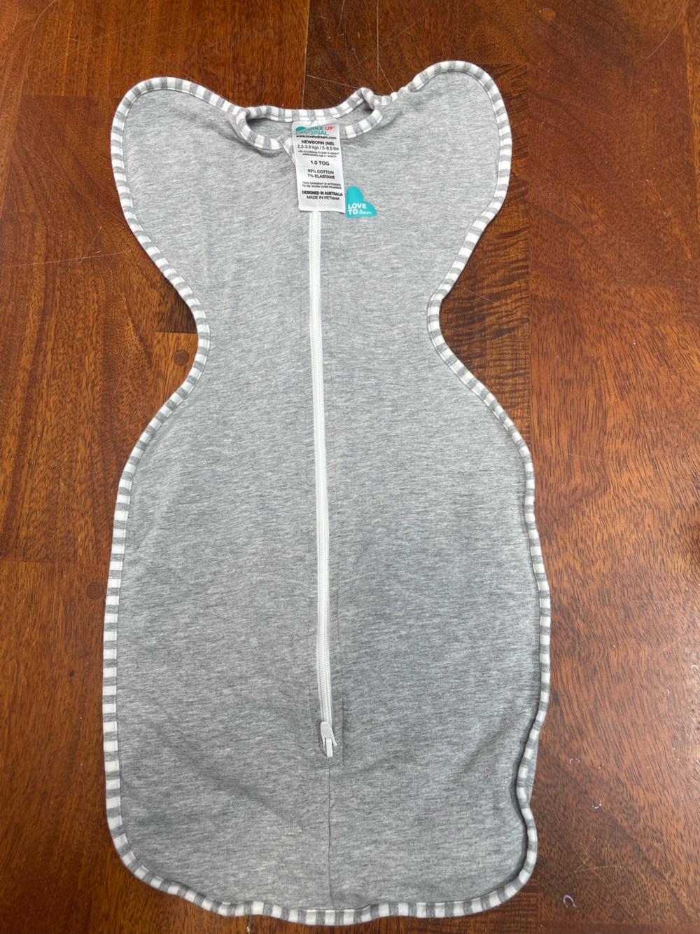 Love to dream grey sleep sack tog 1 size newborn